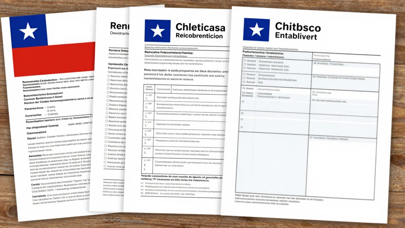 Documentos chilenos, código fiscal, ilustración profesional
