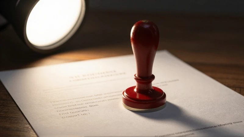 Sello notarial, documentos legales y luz cálida