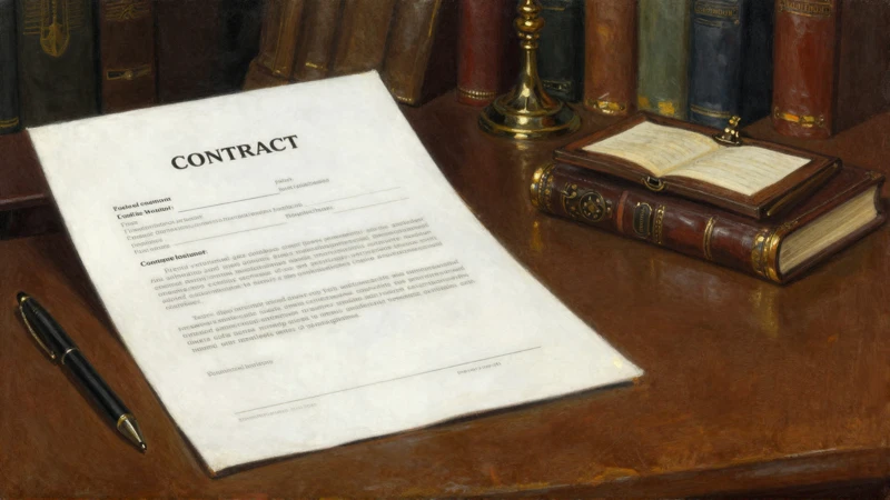 Un contrato legal se firmaba en estudio