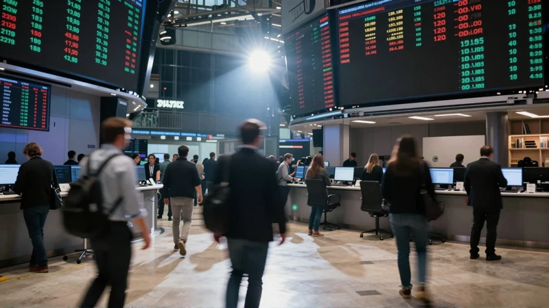 El piso de bolsa captura la acción intensa
